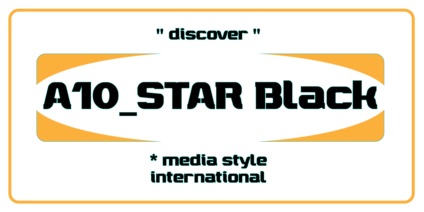 Przykład czcionki A10 STAR Black Bold